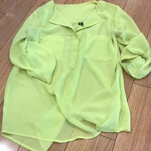 Lime green tunic